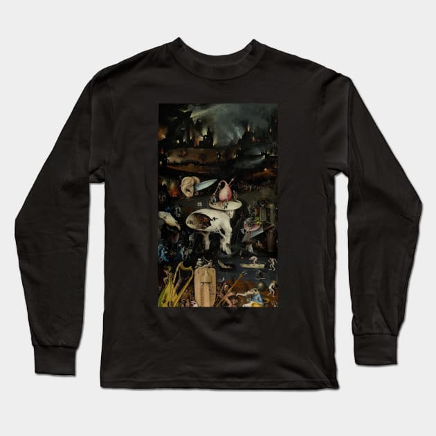 Hell, The Garden of Earthly Delights - Hieronymus Bosch Long Sleeve T-Shirt by themasters
